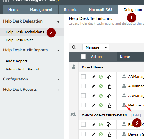 ADManager Plus Set Default Template