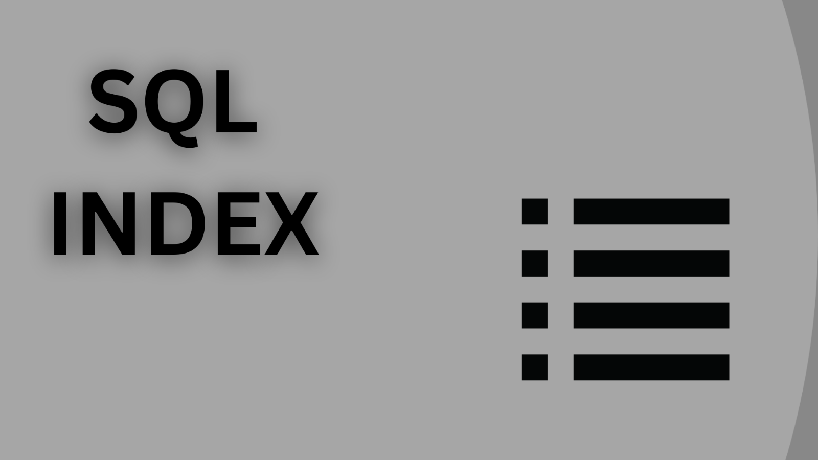 SQL Server İndex