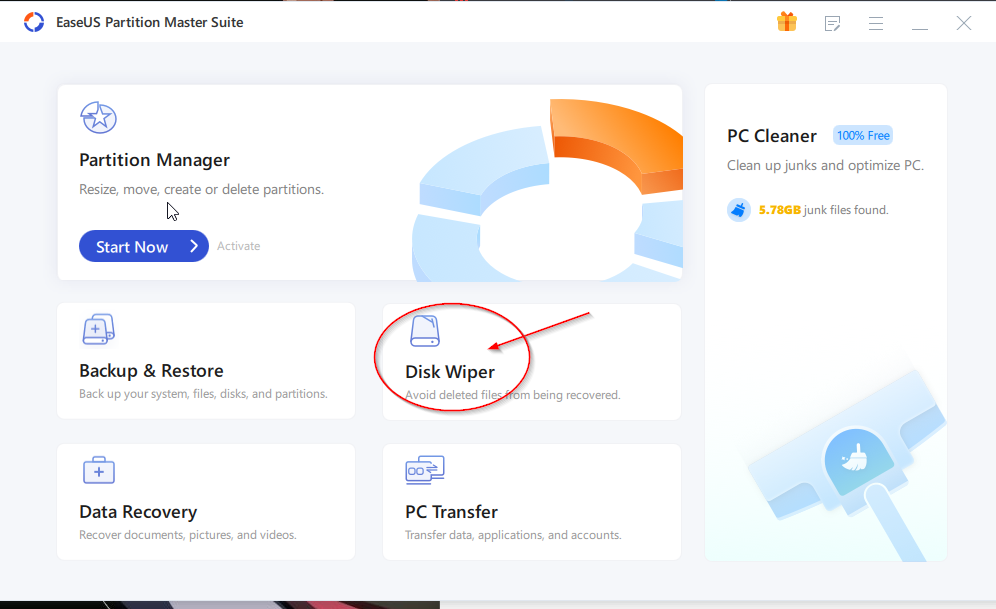 data wiping