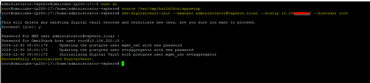 Simplivity changing esxi password