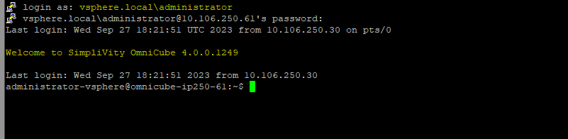 Simplivity OmniStack CLI Reference Guide