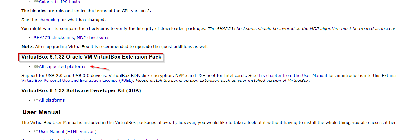 virtualbox guest eklentisi
