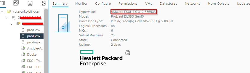 ESXI Version Check