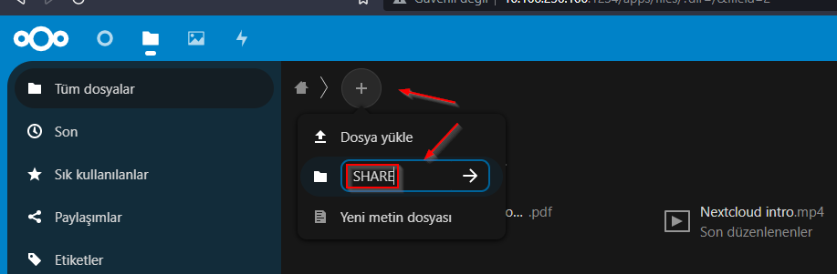 nextcloud file share