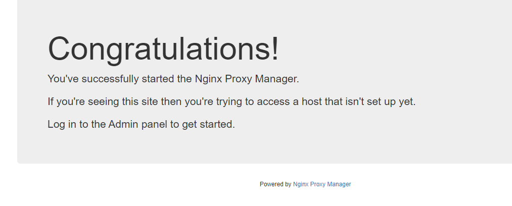 Nginx Proxy Manager Change Default Site