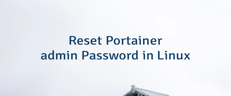 portainer reset password