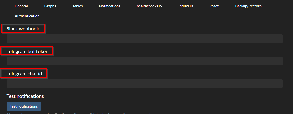 SpeedTest-Tracker Notification