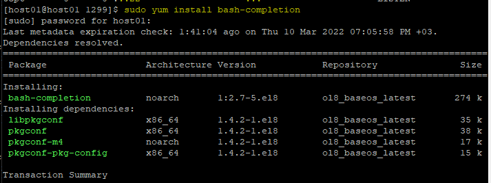 bash autocomplete