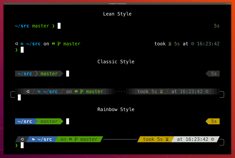 zsh powerlevel10k teması