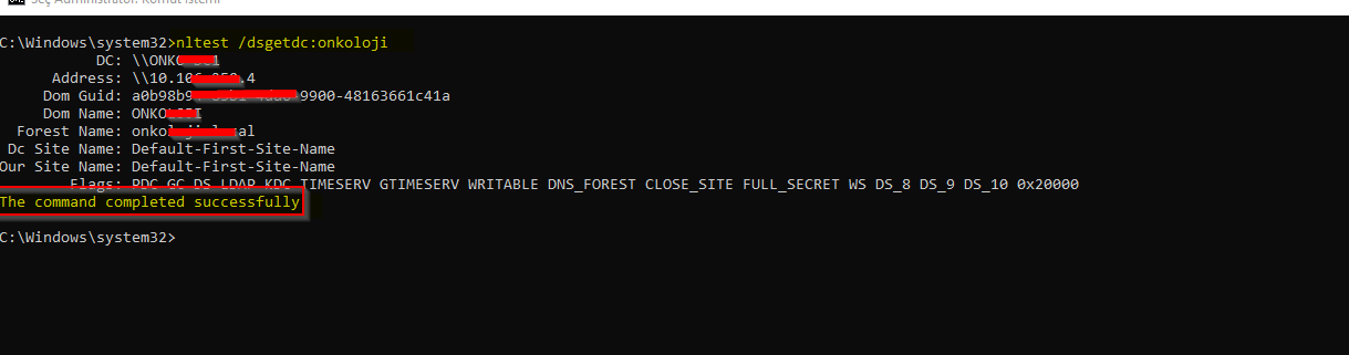 Active Directory Testing Connectivity Client and DC