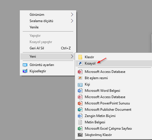 Remote Assistance Shortcut Create