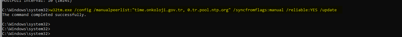 Windows  NTP Settings