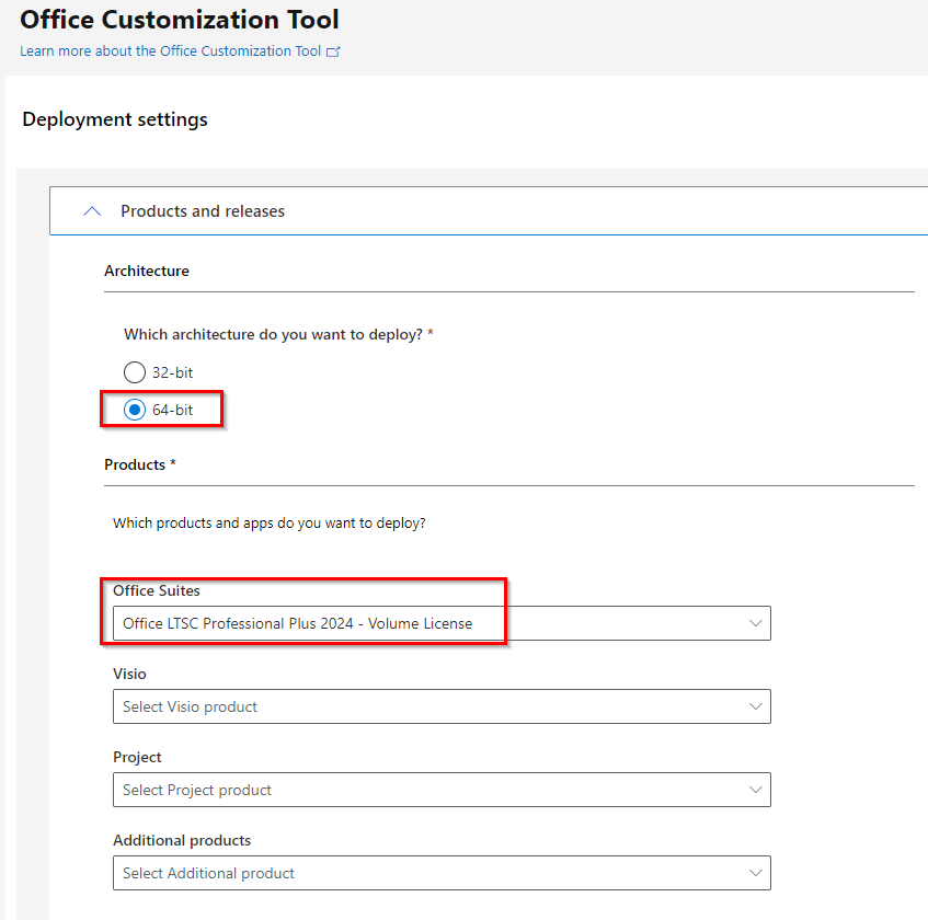 Create Office Customization Tool
