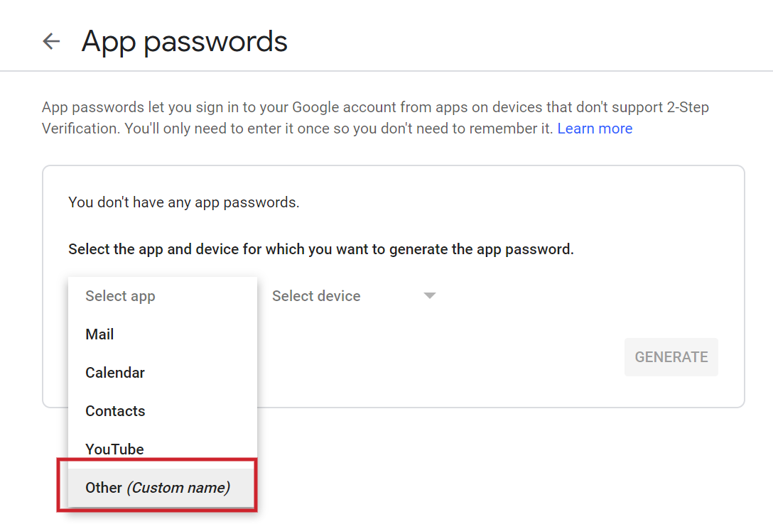 Gmail'i yapılandırın