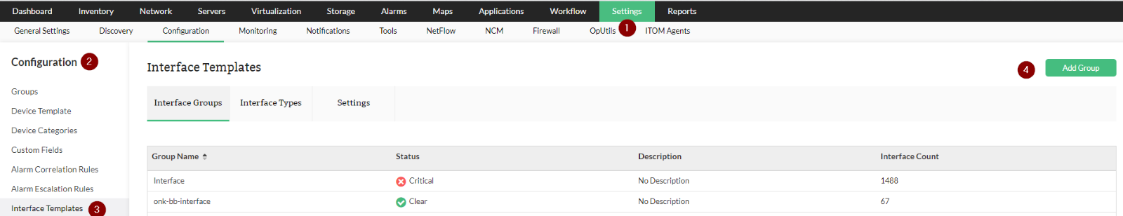 Opmanager Interface Monitor