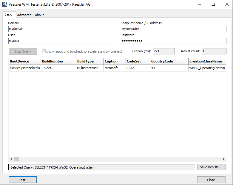 WMI Testing Tool
