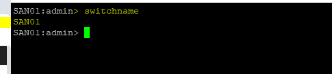 Brocade SAN SW system information