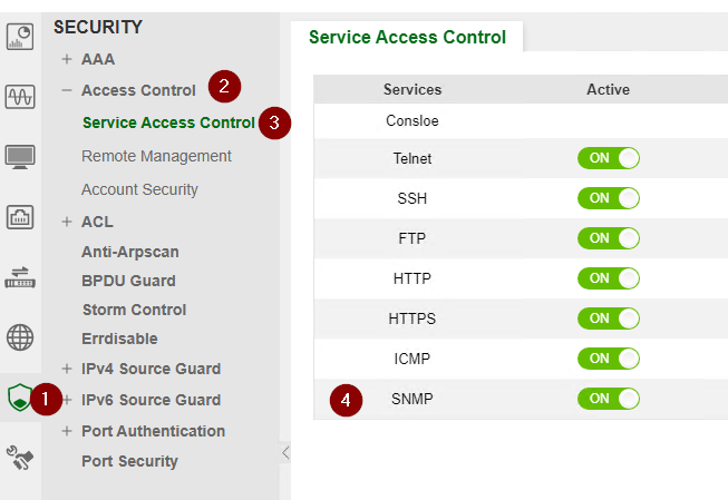 Zyxel Configure SNMP