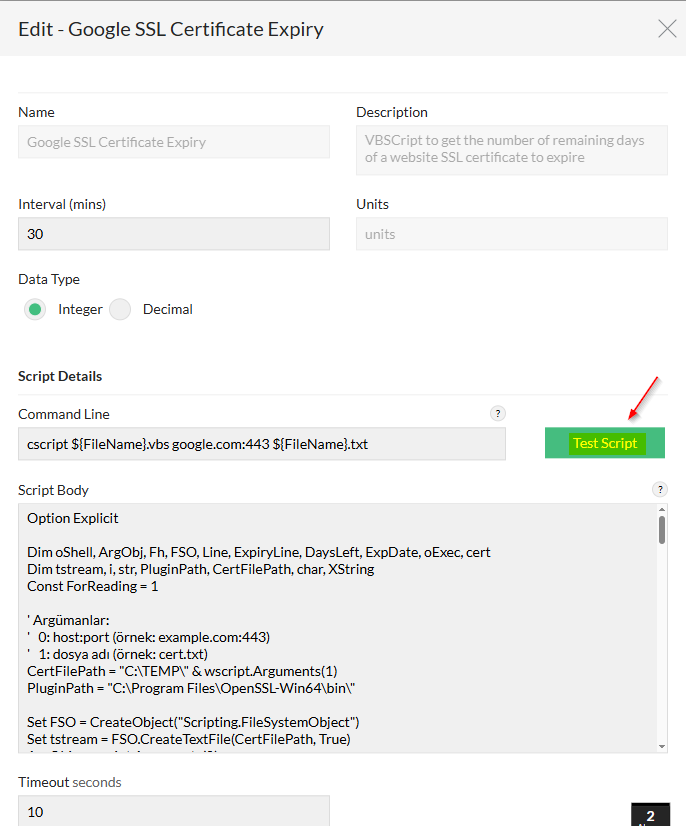 Opmanager SSL/TLS Monitor