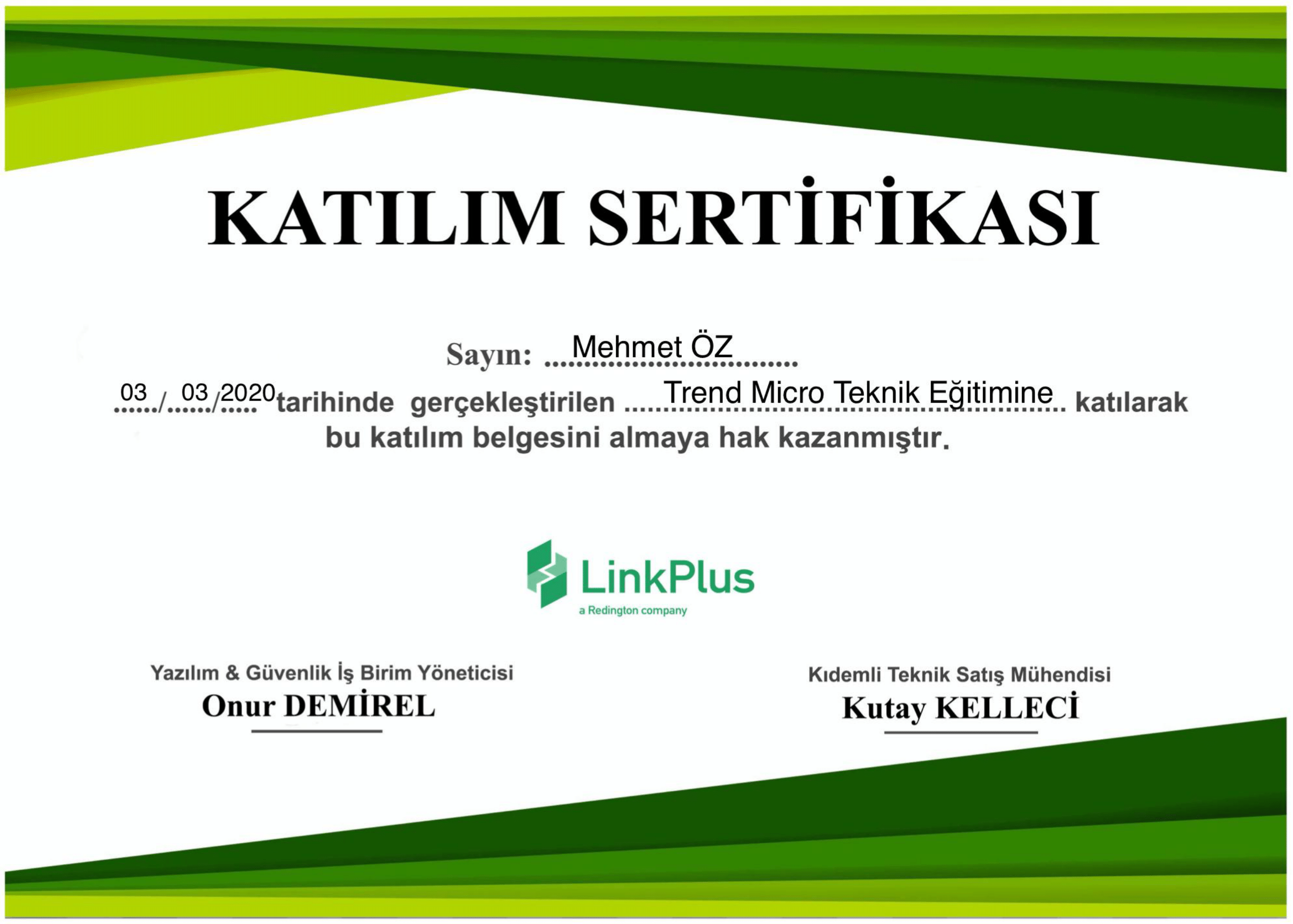 Endpoint Security Sertifikası