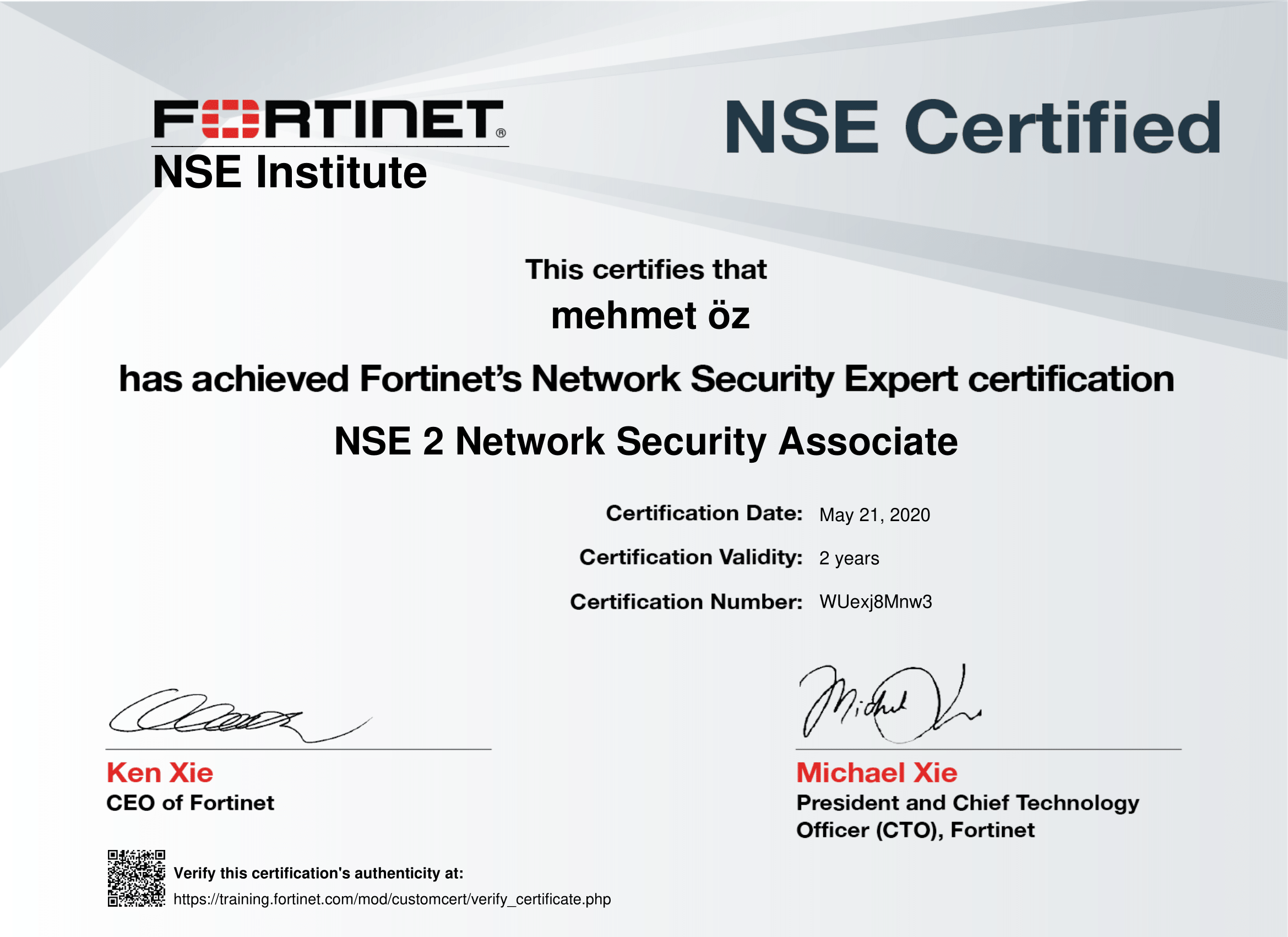 Firewall Sertifikası